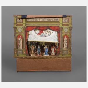 Großes Papiertheater mit umfangreichem Zubehör