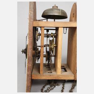 Kleine Schilderuhr mit Wecker