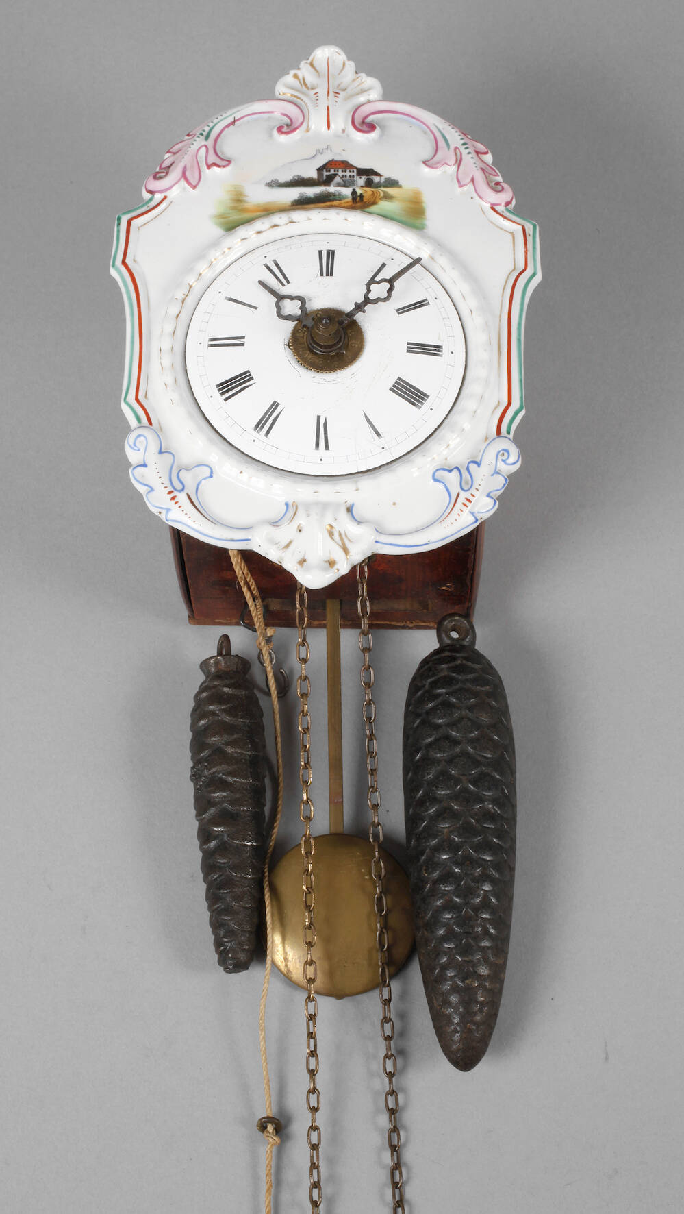 Porzellanschilderuhr