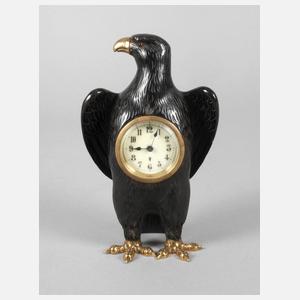 Tischuhr in Form eines Adlers