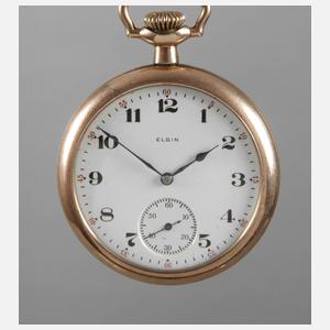 Taschenuhr Elgin mit erotischer Spielerei