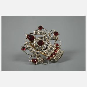 Paar historische Granatohrringe