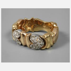 Flexibler Ring mit Brillanten