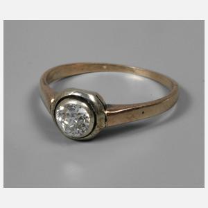 Damenring mit Diamantbesatz