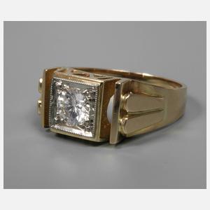 Herrenring mit Brillant