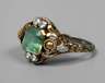Damenring mit Smaragd und Diamanten