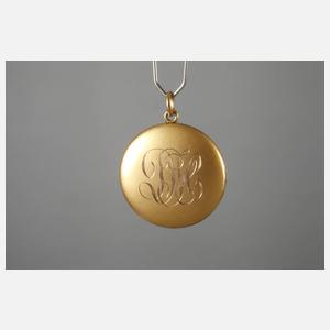 Medaillon mit Löwenkopf