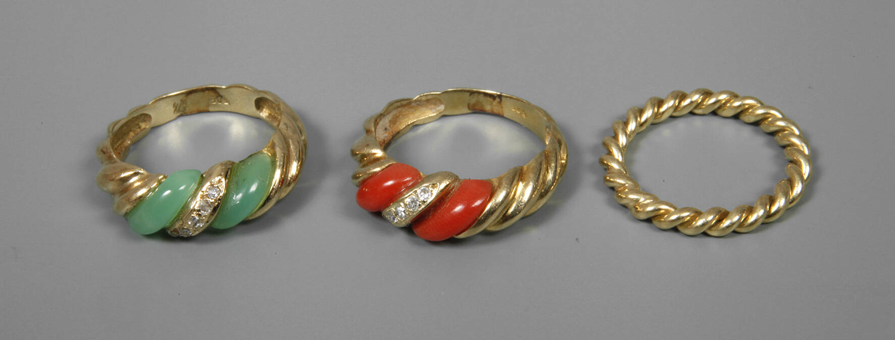 Drei Damenringe