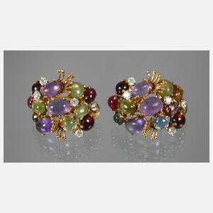 Paar Ohrringe Multicolor