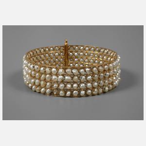 Armreif mit Perlbesatz