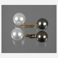 Paar Manschettenknöpfe mit Perlen111