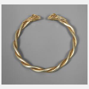 Armspange mit Widderköpfen