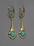Paar Ohrhänger mit Türkisen