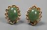 Paar Ohrringe mit Jade