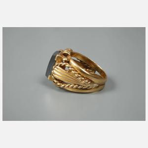 Ring mit Hämatitgemme