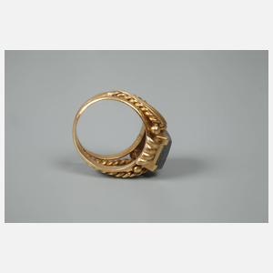 Ring mit Hämatitgemme