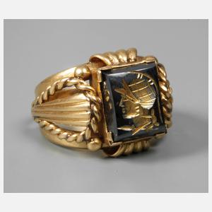 Ring mit Hämatitgemme