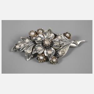 Historische Brosche mit Diamantbesatz