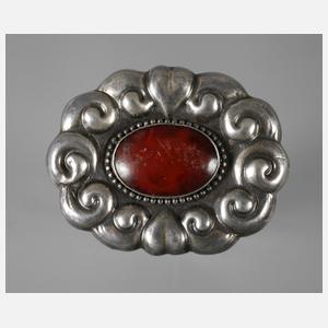 Brosche mit Bernstein