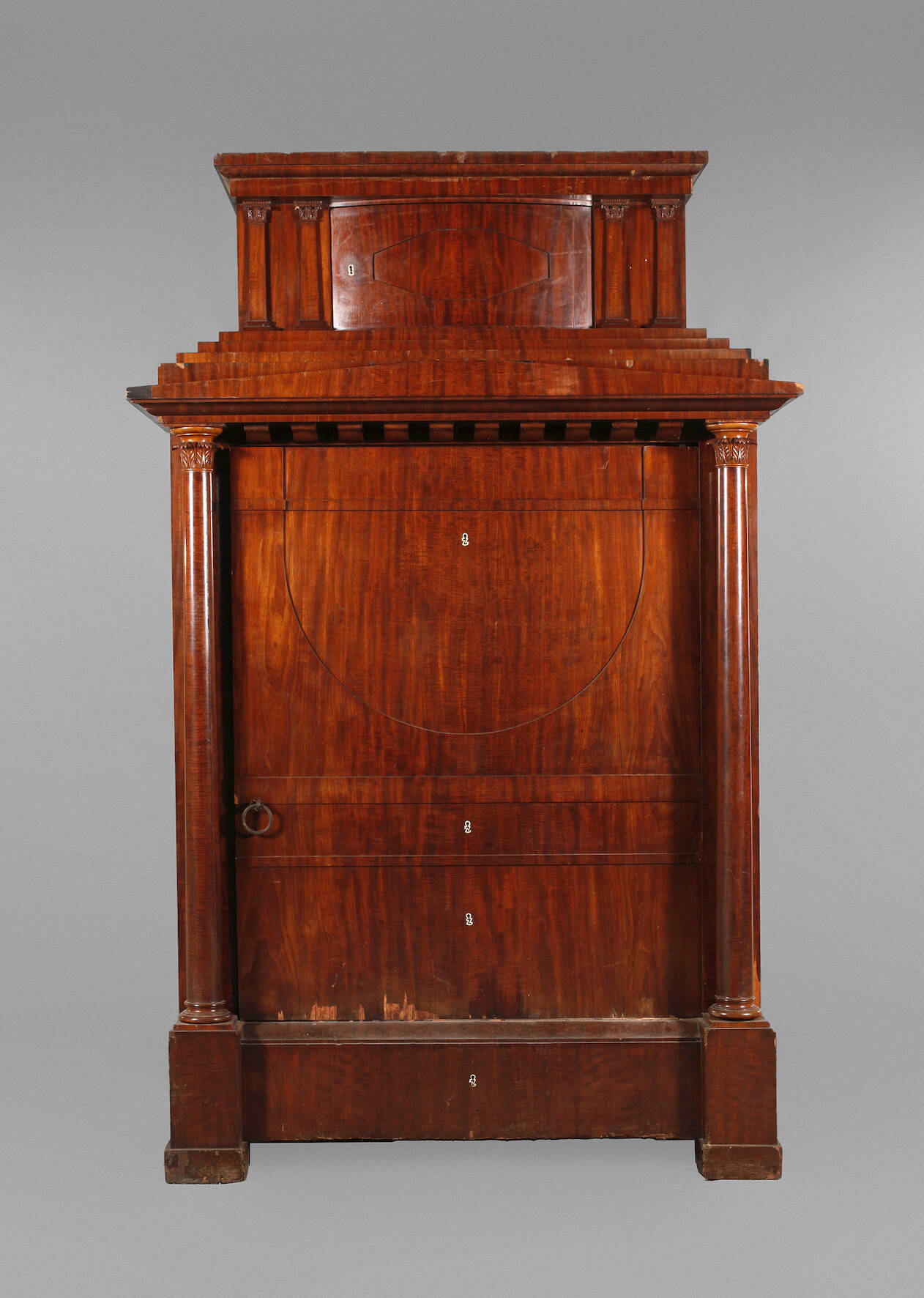 Säulenschrank Biedermeier