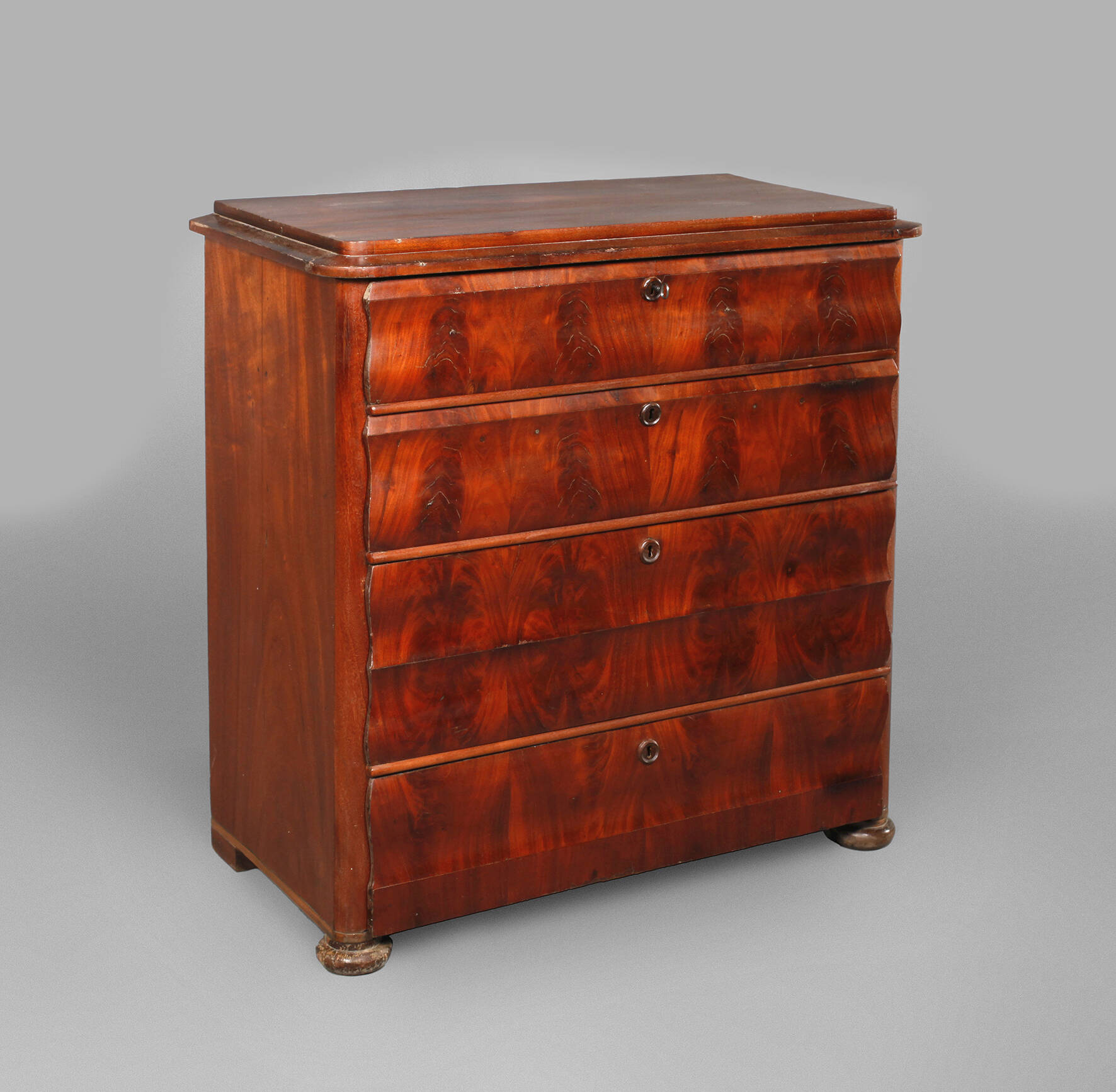 Hohe Kommode Spätbiedermeier