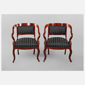 Paar Biedermeiersessel