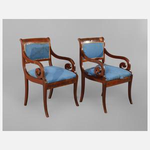 Paar Armlehnsessel Biedermeier