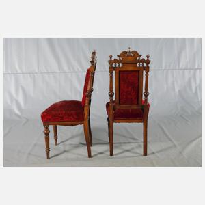 Vier Stühle Historismus