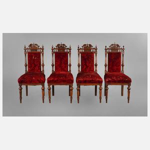 Vier Stühle Historismus