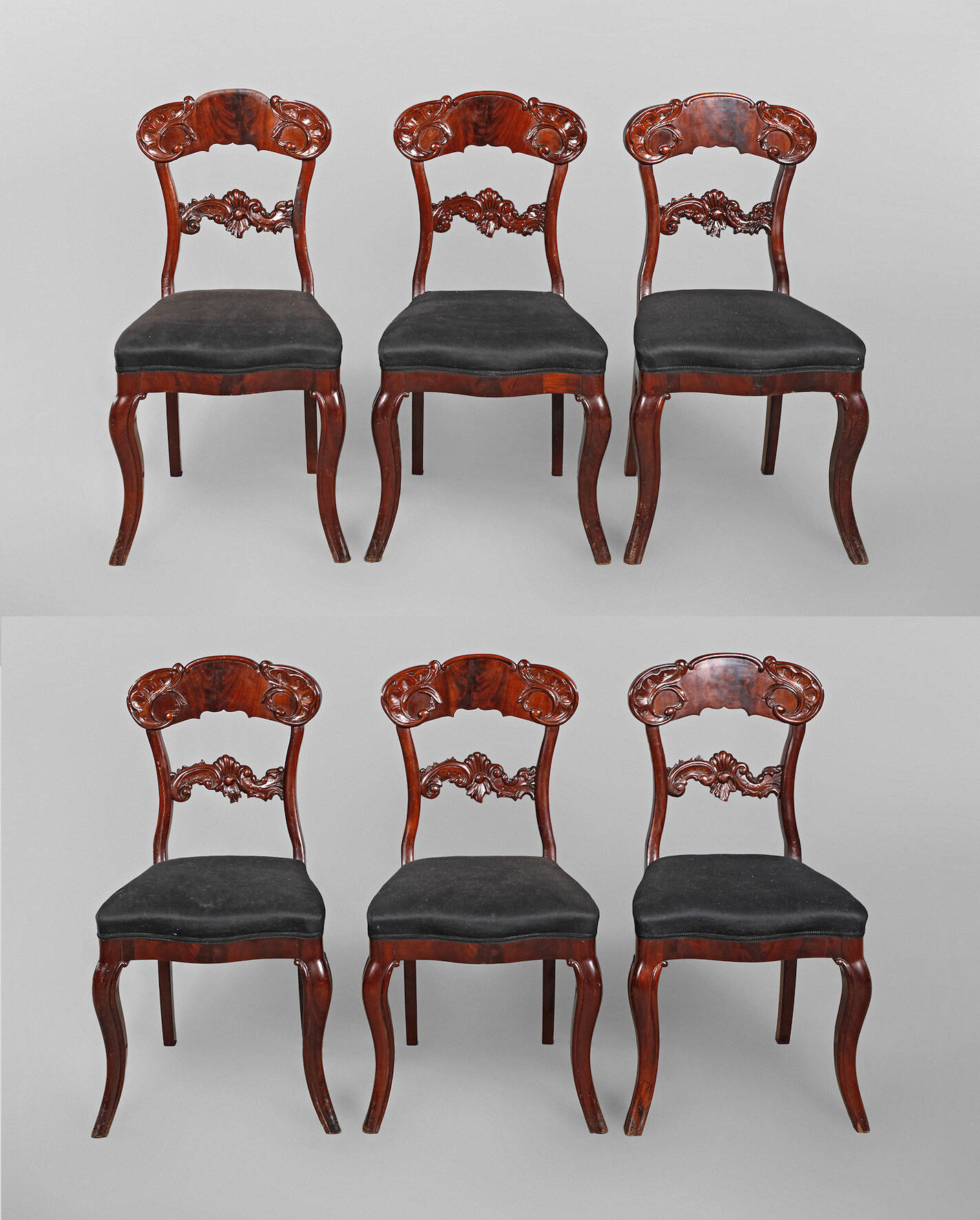 Sechs Stühle Spätbiedermeier