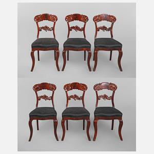 Sechs Stühle Spätbiedermeier