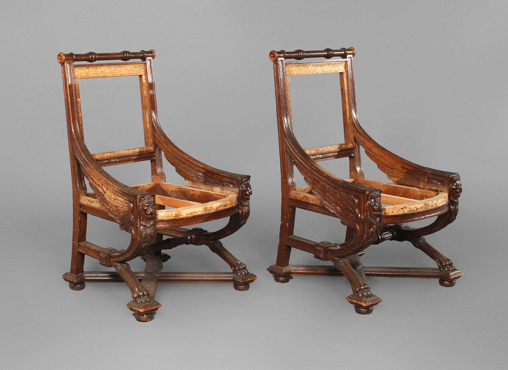 Paar ausgefallene Gründerzeitsessel