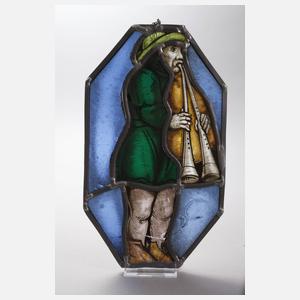 Paar kleine Bleiglasfenster