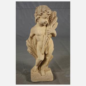Gartenskulptur Putto