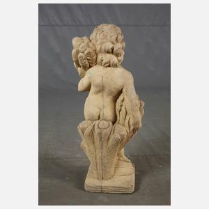 Gartenskulptur Putto