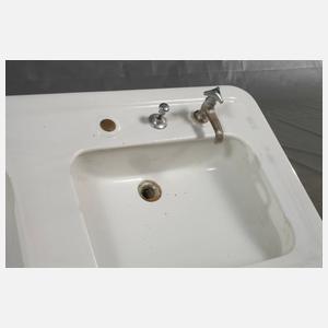 Keramik-Doppelwaschbecken