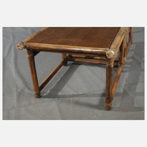 Große Sitzgruppe Bambus