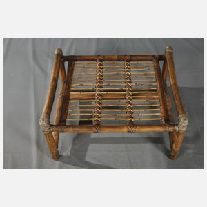 Große Sitzgruppe Bambus