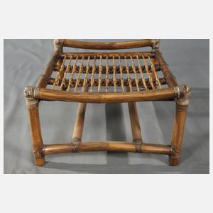 Große Sitzgruppe Bambus