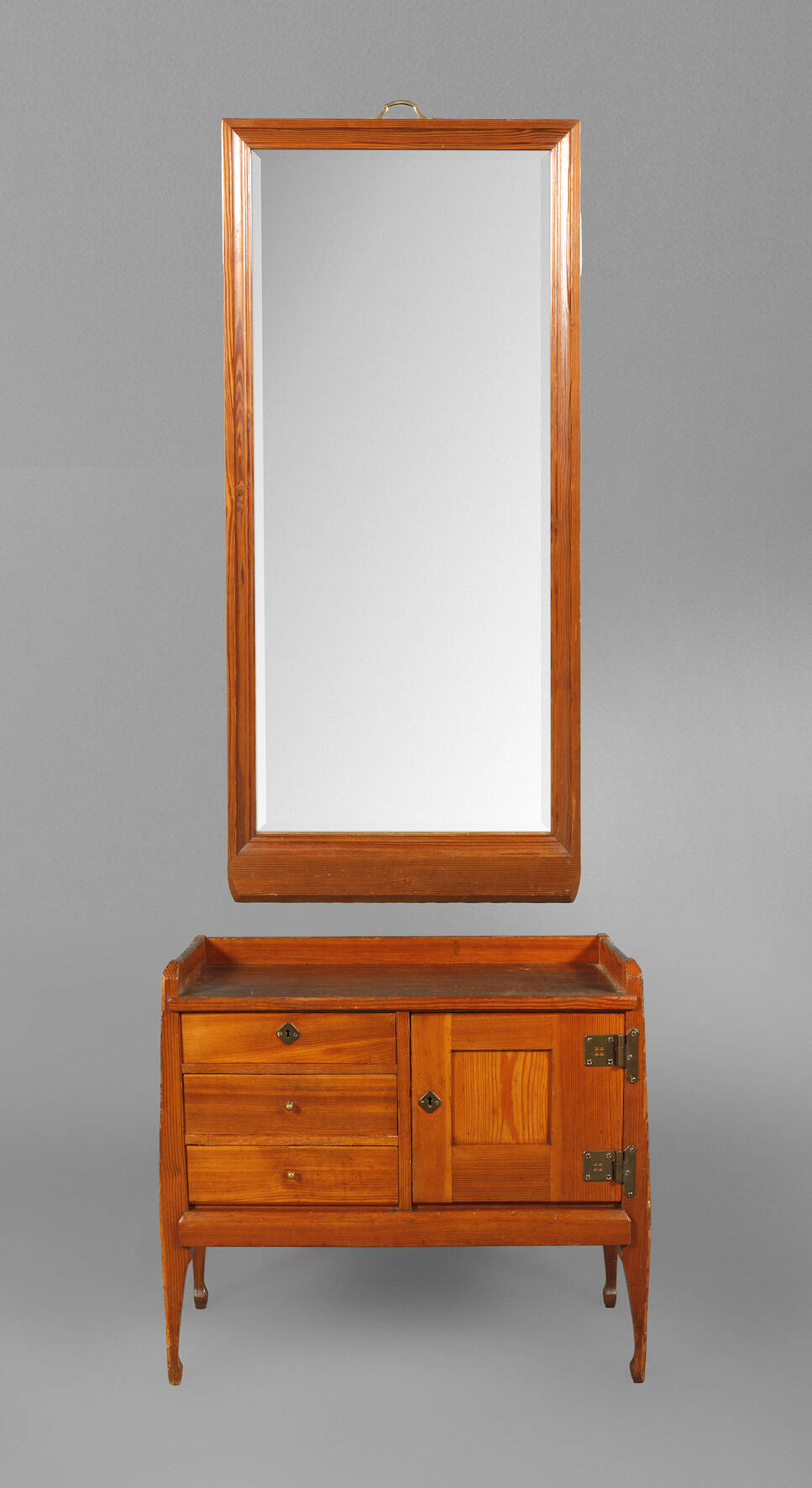 Wandspiegel mit Unterschrank