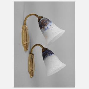 Paar Wandlampen Daum Nancy