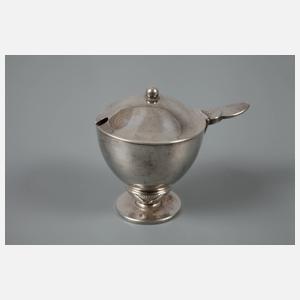 Georg Jensen Senftöpfchen mit Löffel