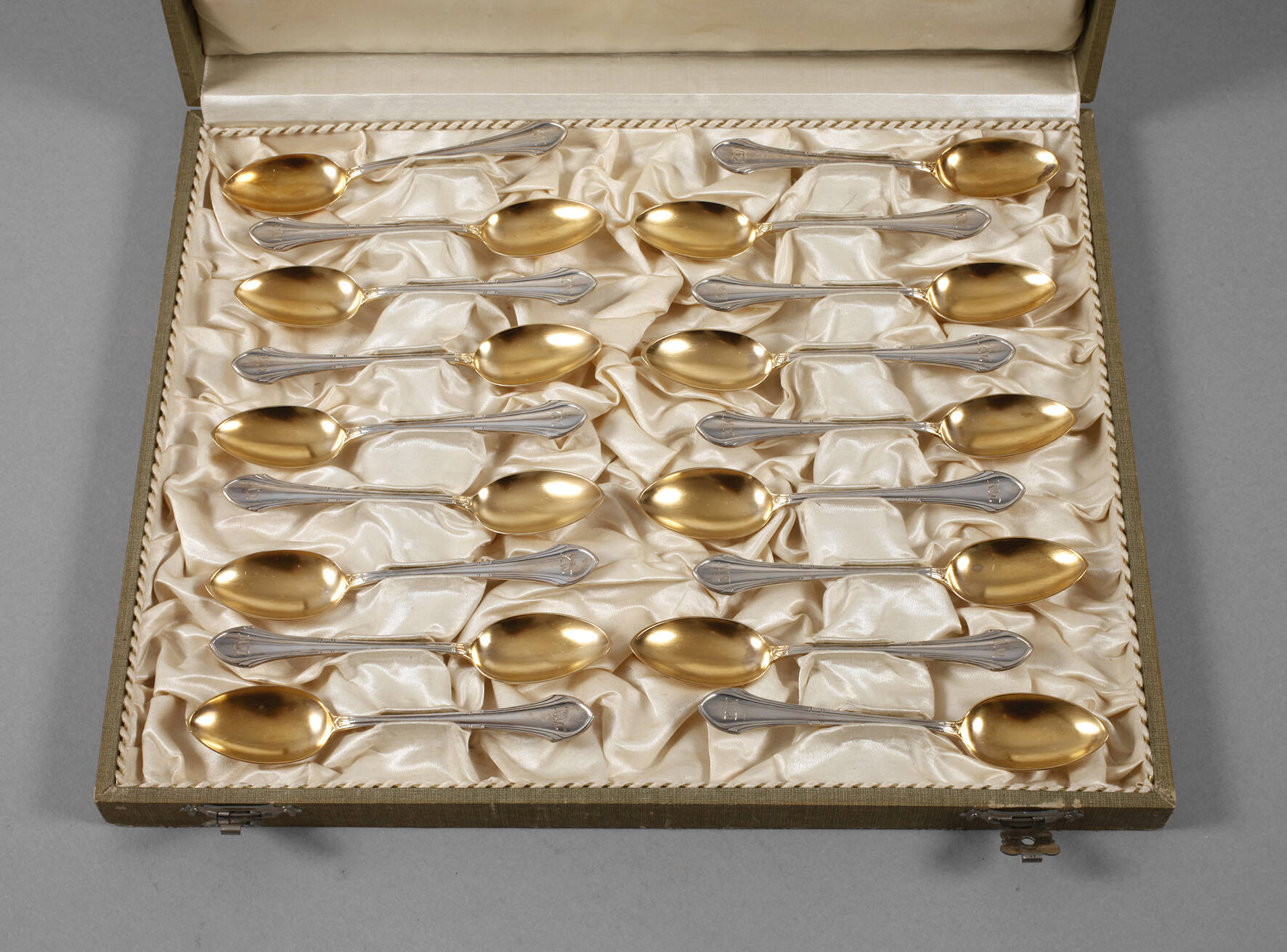 Friedrich Adler 18 Mokkalöffel im Etui