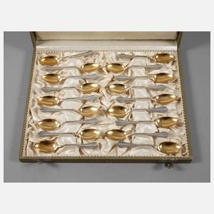 Friedrich Adler 18 Mokkalöffel im Etui