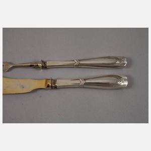 Vier Vorlegeteile Silber Franz Bahner