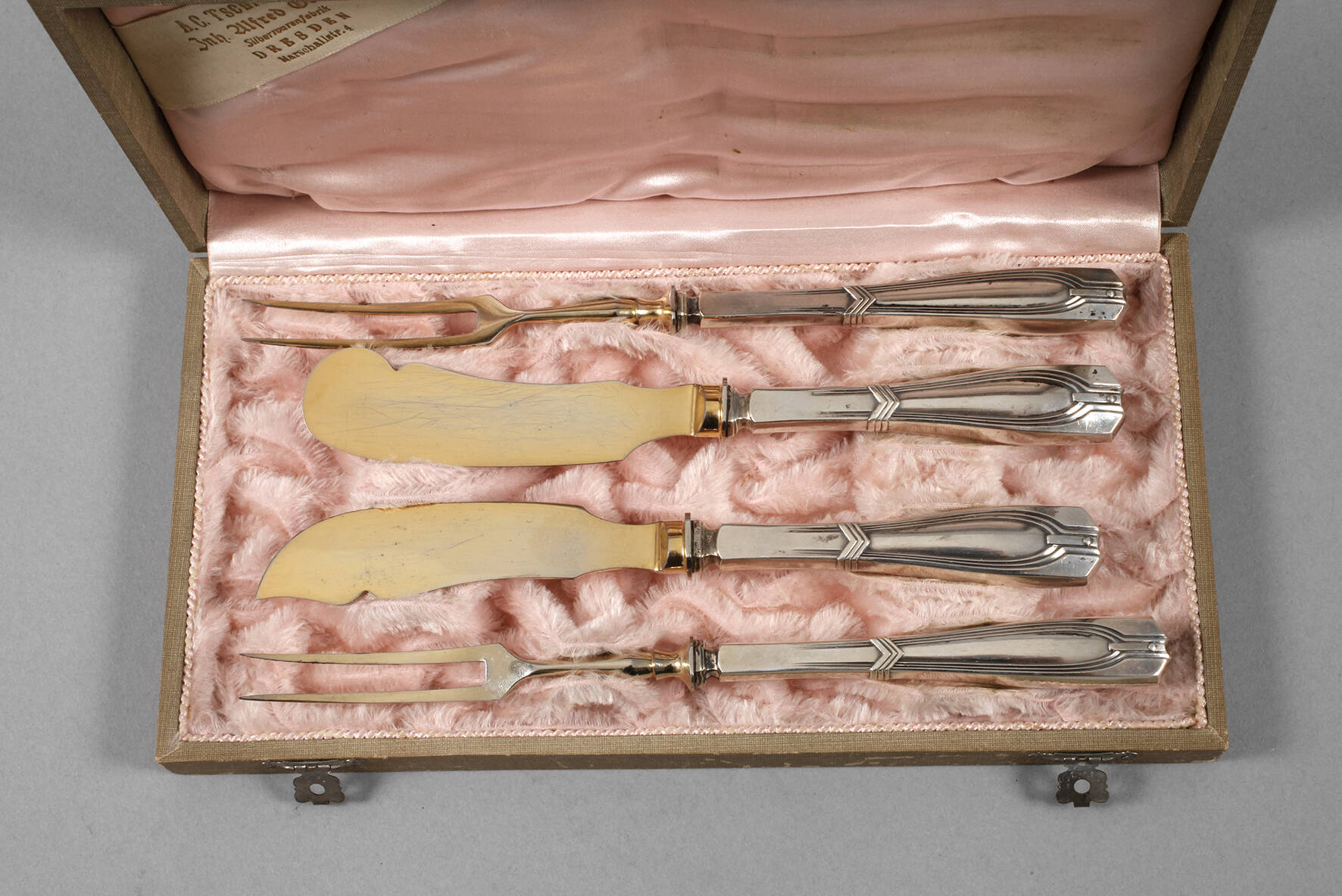 Vier Vorlegeteile Silber Franz Bahner