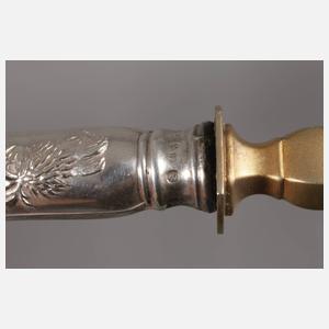 Zwei Vorlegeteile Silber Jugendstil