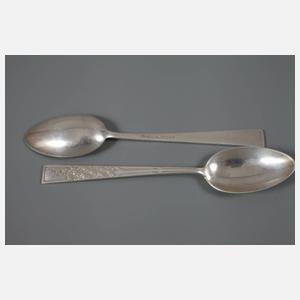 Heinrich Vogeler zwei Kaffeelöffel Silber