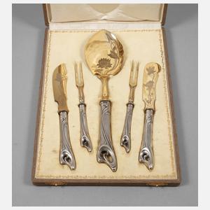 Außergewöhnliches Silber-Vorlegebesteck