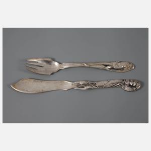 Fischbesteck Jugendstil